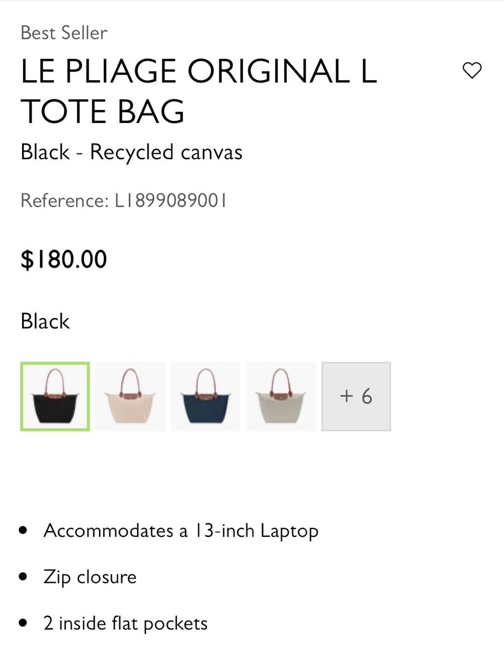 Authentic Longchamp Le Pliage Tote in Fawn with Brown Trim - Picture 5 of 15
